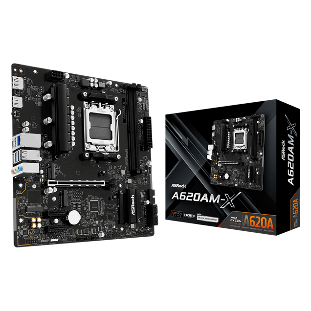 ASRock A620AM-X mATX Motherboard for AMD AM5 CPUs